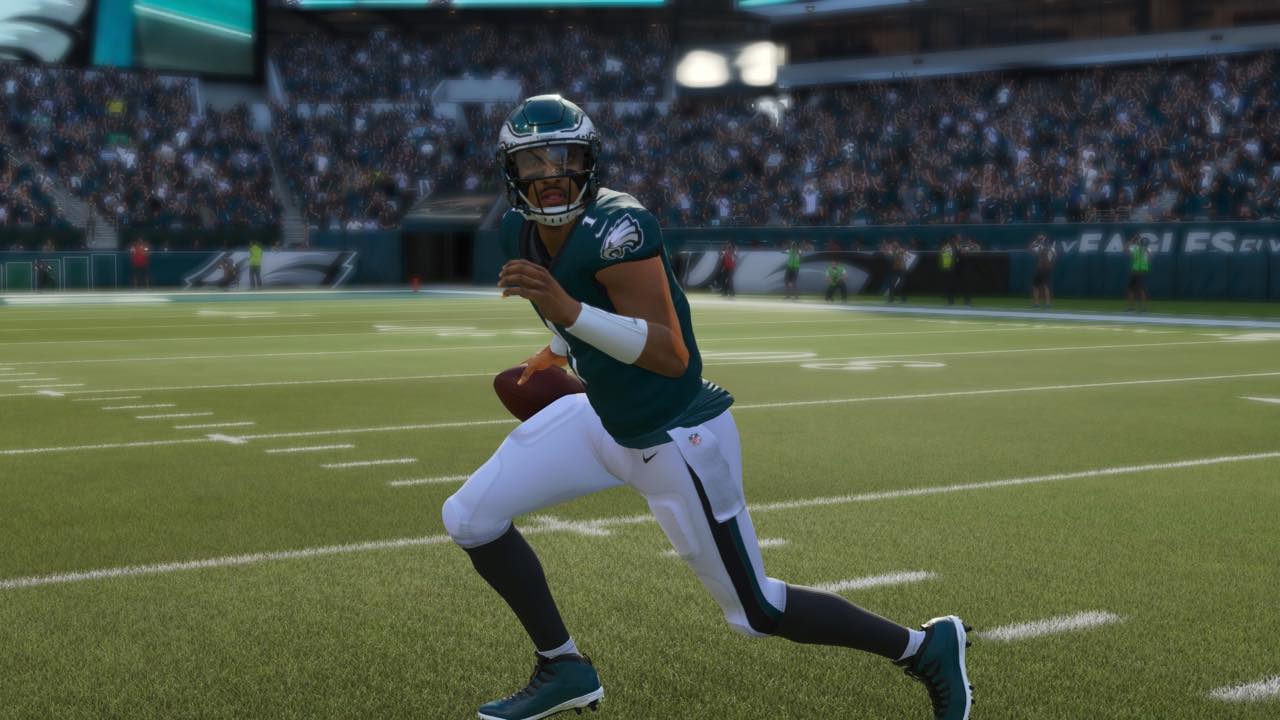 Jalen Hurts has one of the highest ratings in Madden 24 among Eagles players.