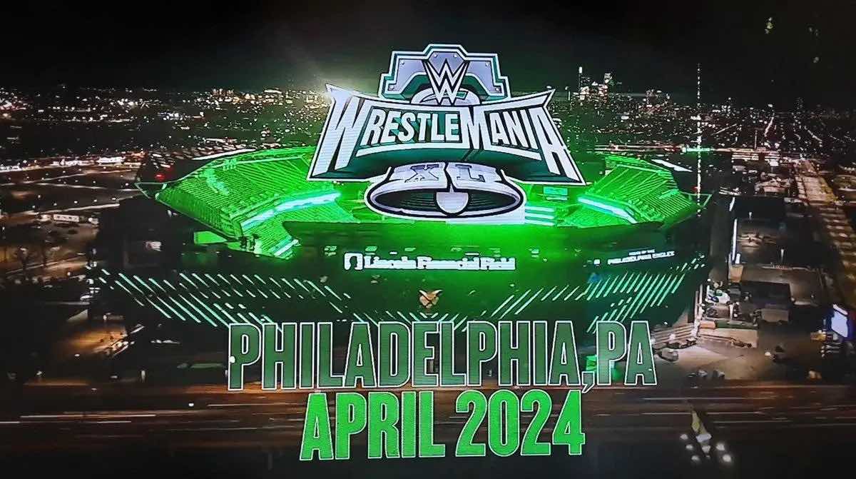 WWE Wrestlemania 40 is coming to the Philadelphia Eagle stadium.